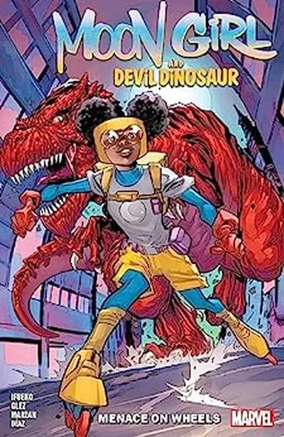 Moon Girl and Devil Dinosaur Menace On Wheels